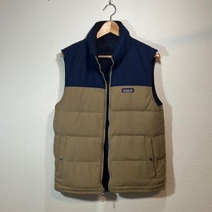 Patagonia reversible down puffy vest
